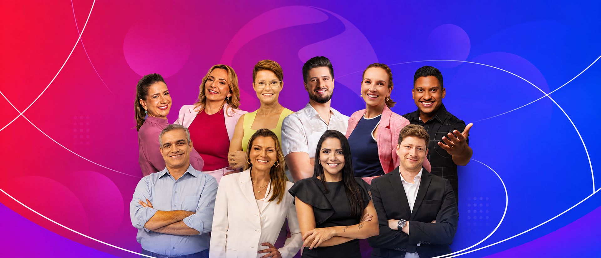 Apresentadores e jornalistas da TV Rio Sul